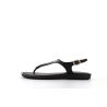 tongue noir en cuir